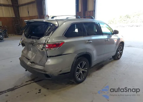 2016 Toyota Highlander Xle V6 z USA, uszkodzony, nr VIN 5TDJKRFH6GS249829